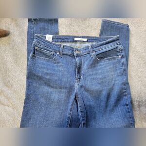 Levi 711 Skinny Blue Denim Jeans
